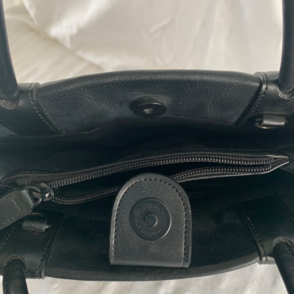 Esprit Black Leather Handbag Vintage - Picture 3 of 3